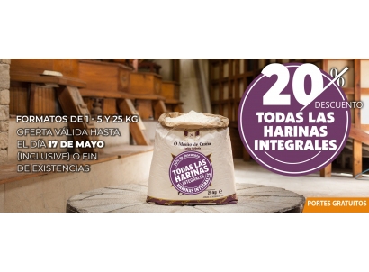 DESCUENTO EN TODAS LAS HARINAS INTEGRALES